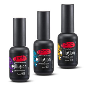 Collection of stained-glass gel polishes Illusion